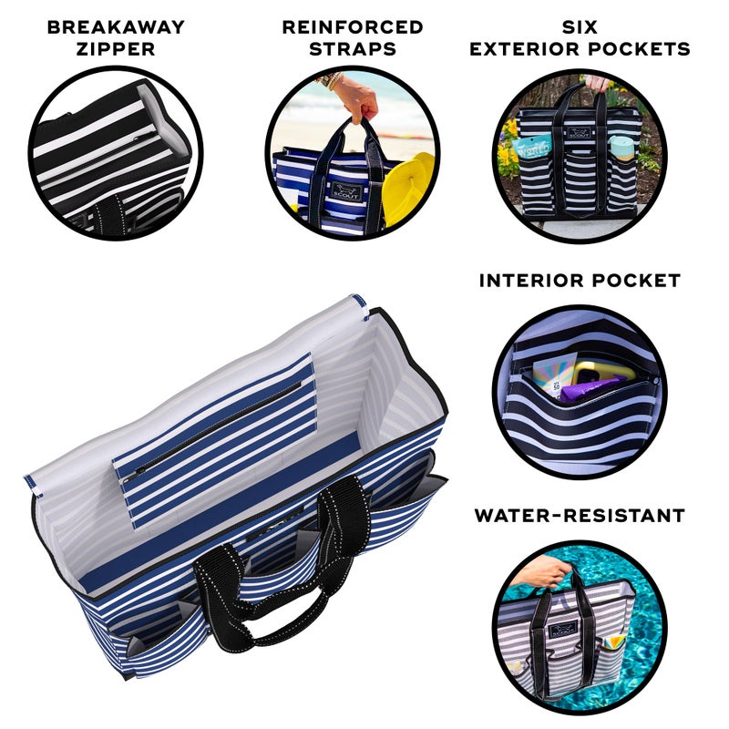SCOUT Rocket Pocket Tote - Multi-Pocket Travel, Nurse, Teacher, Mom Tote, 7 Pockets Total, Two Sets of Straps, Folds Flat - Image 2